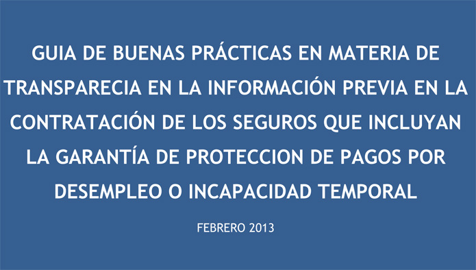 Unespa publica una Guía de buenas prácticas para seguros de Protección de Pagos