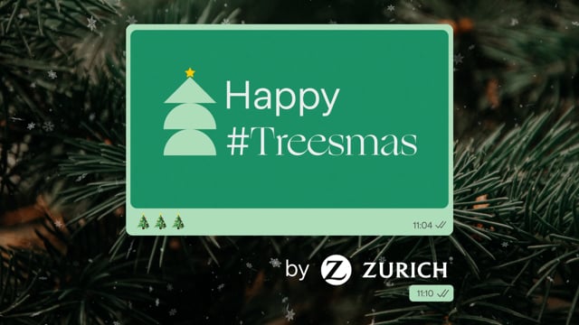 Zurich te desea una Navidad sostenible ¡Happy #Treesmas! 