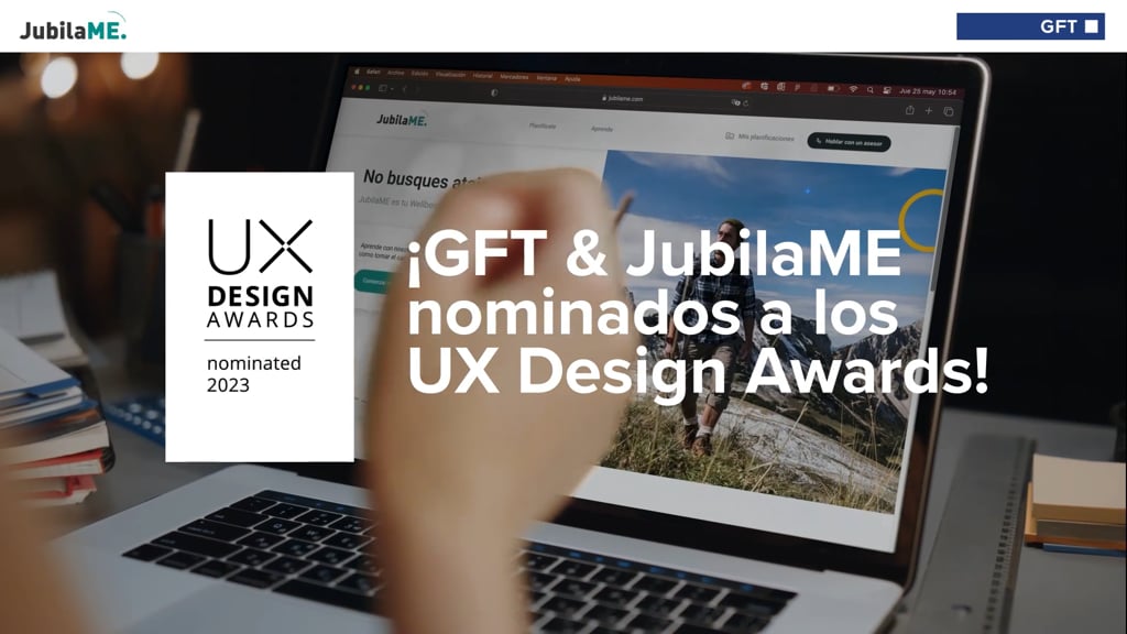 Jubilame, nominado en los UX Design Awards

