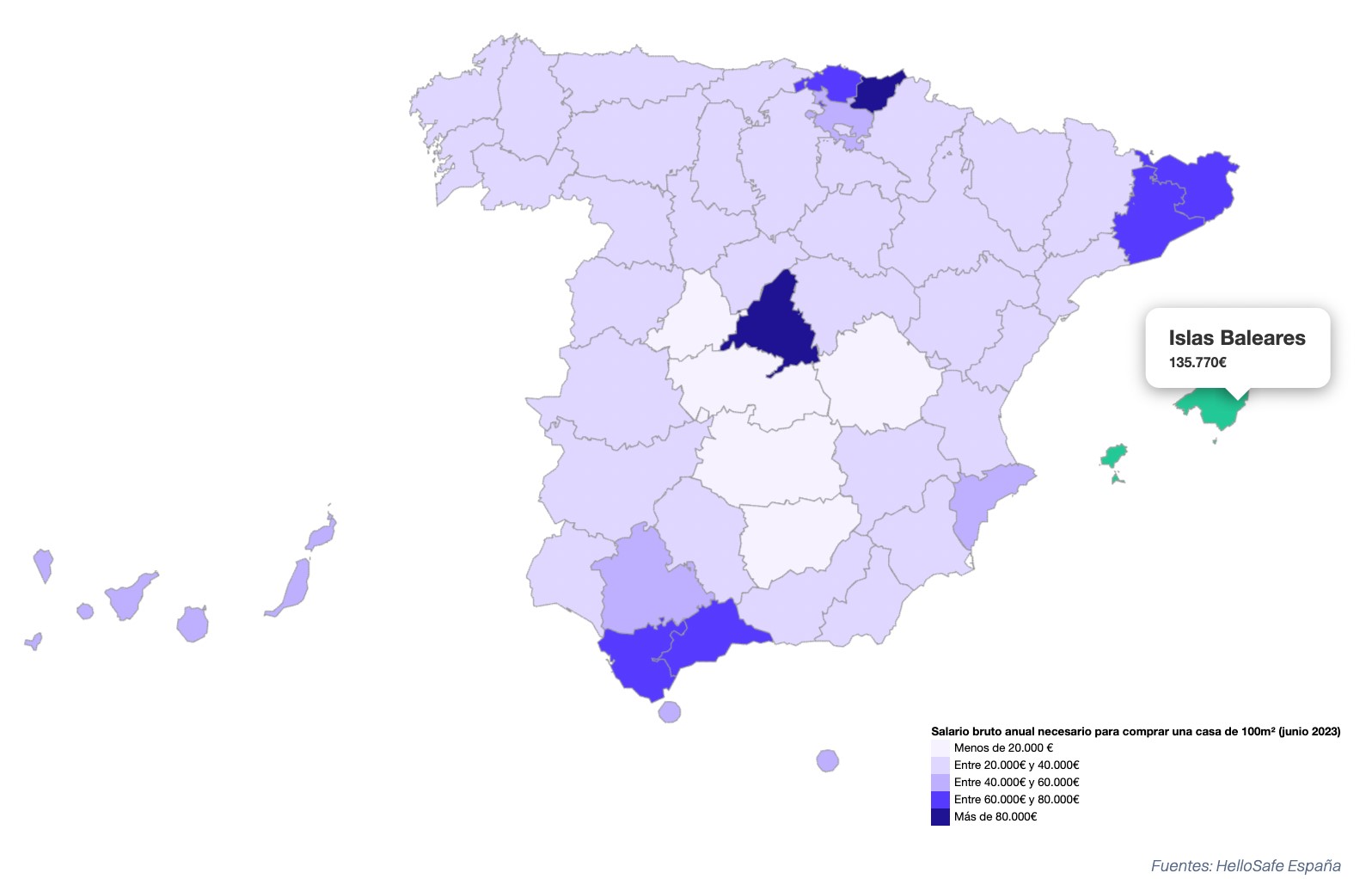 ¿Cuánto debes ganar al año para comprar una casa en España? Hello Safe te hace las cuentas

